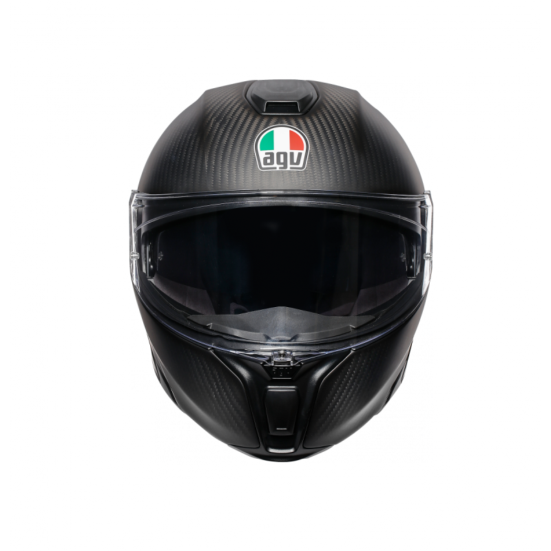 Kask Motocyklowy Szczękowy AGV Sportmodular Refractive Carbon Mat Odblaskowy