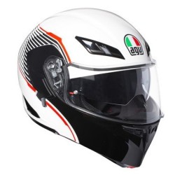 Kask Motocyklowy Szczękowy AGV Compact ST Vermont Biało/Czerwony