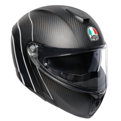 Kask Motocyklowy Szczękowy AGV Sportmodular Refractive Carbon Mat Odblaskowy