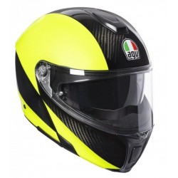 Kask Motocyklowy Szczękowy AGV Sportmodular Hi Vis Żółty-Fluo