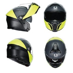 Kask Szczękowy AGV Tourmodular Balance Czarno/Żółty-Fluo