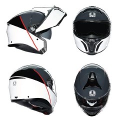 Kask Szczękowy AGV Tourmodular Balance Biało/Czerwony