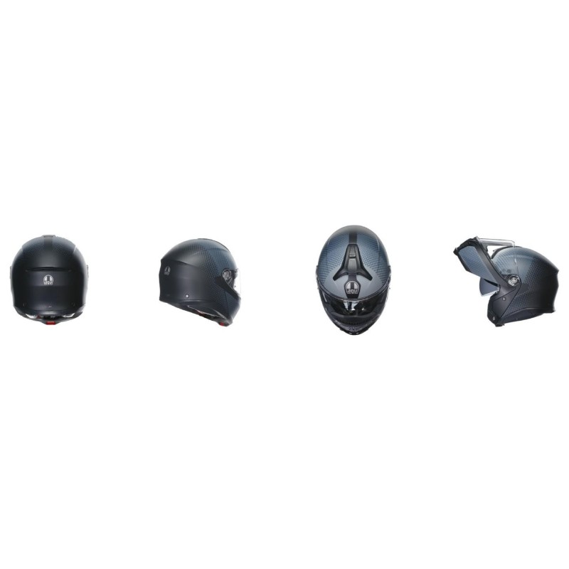 Kask Szczękowy AGV Tourmodular TexTour Czarno/Szary