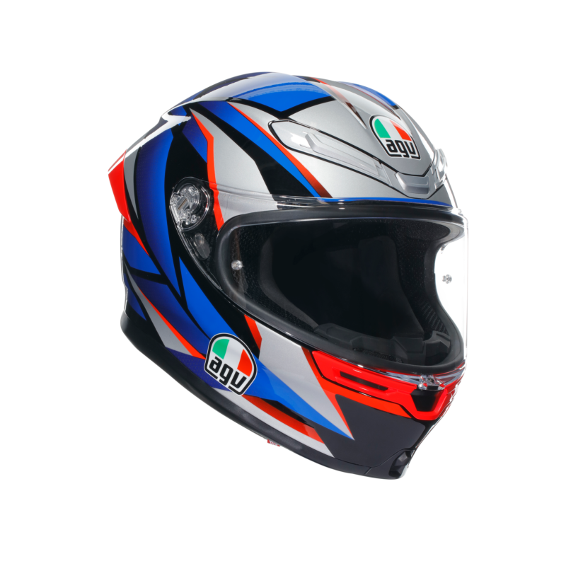 Kask Motocyklowy AGV K6 S Slashcut Czarno/Niebiesko/Czerwony