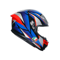 Kask Motocyklowy AGV K6 S Slashcut Czarno/Niebiesko/Czerwony