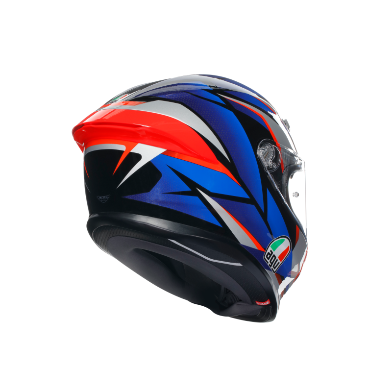 Kask Motocyklowy AGV K6 S Slashcut Czarno/Niebiesko/Czerwony