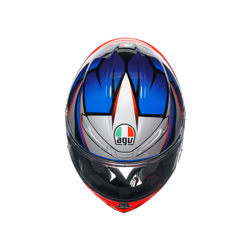 Kask Motocyklowy AGV K6 S Slashcut Czarno/Niebiesko/Czerwony