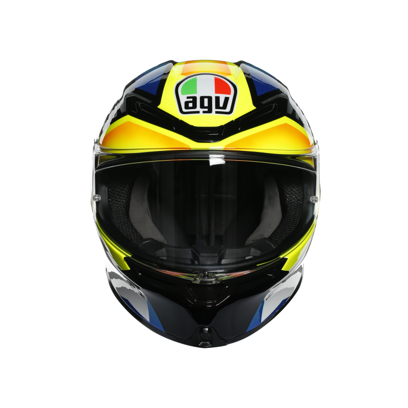 Kask motocyklowy AGV K6 Joan Mir Niebiesko/Żółty