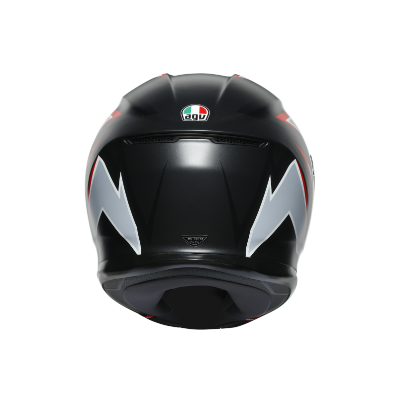Kask motocyklowy AGV K6 Flash Szaro/Czerwony Mat