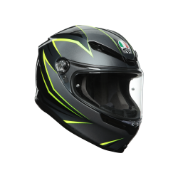 Kask motocyklowy AGV K6 Flash Szaro/Zielony