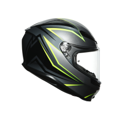 Kask motocyklowy AGV K6 Flash Szaro/Zielony
