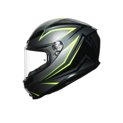 Kask motocyklowy AGV K6 Flash Szaro/Zielony