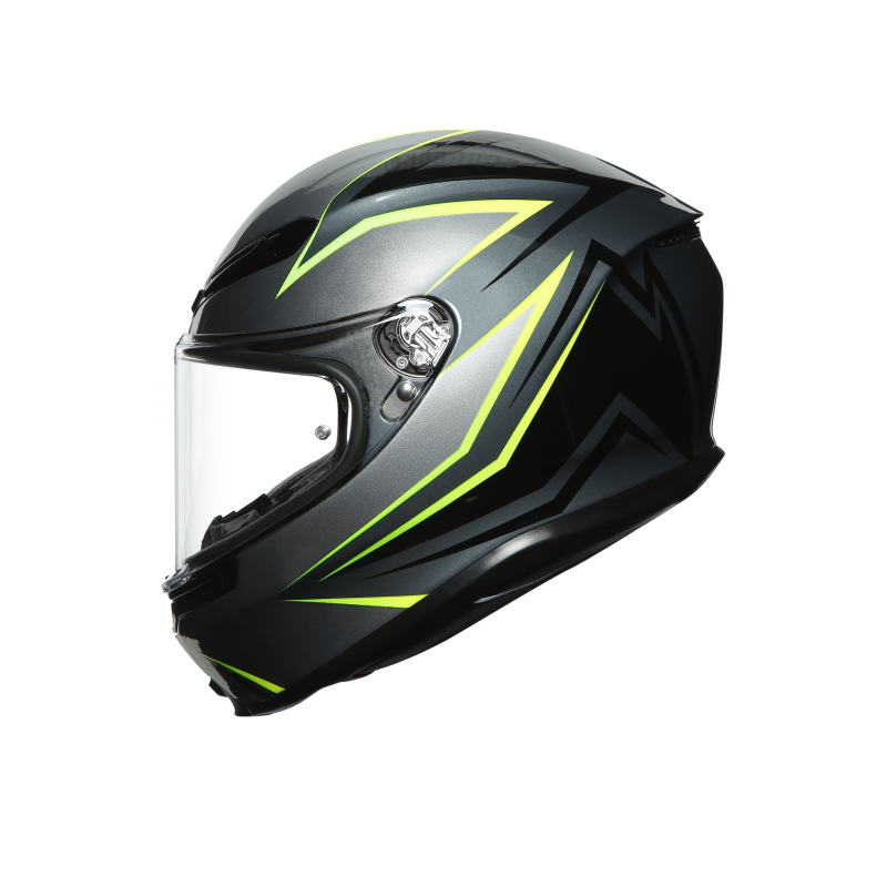 Kask motocyklowy AGV K6 Flash Szaro/Zielony