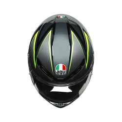 Kask motocyklowy AGV K6 Flash Szaro/Zielony