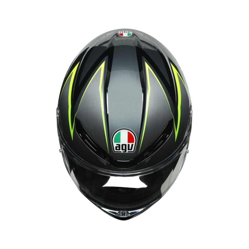 Kask motocyklowy AGV K6 Flash Szaro/Zielony