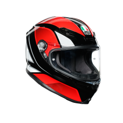 Kask motocyklowy AGV K6 Hyphen Czarno/Czerwony