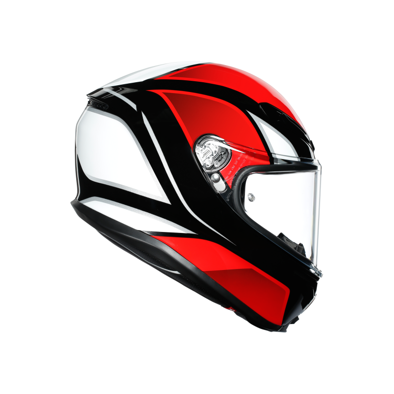 Kask motocyklowy AGV K6 Hyphen Czarno/Czerwony