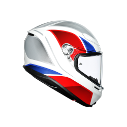 Kask motocyklowy AGV K6 Hyphen Biało/Czerwono/Niebieski