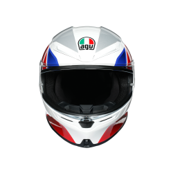 Kask motocyklowy AGV K6 Hyphen Biało/Czerwono/Niebieski