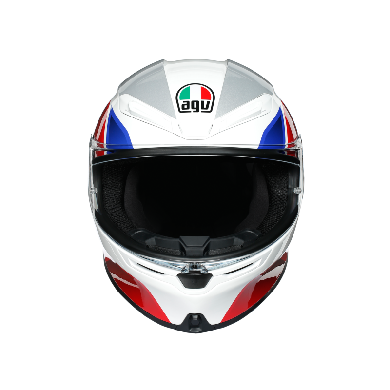 Kask motocyklowy AGV K6 Hyphen Biało/Czerwono/Niebieski
