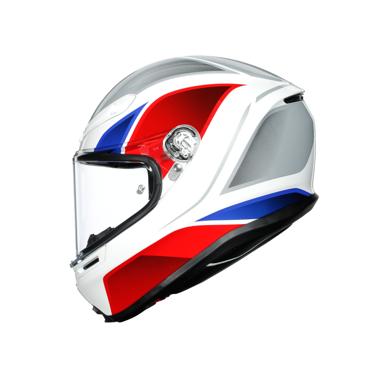 Kask motocyklowy AGV K6 Hyphen Biało/Czerwono/Niebieski