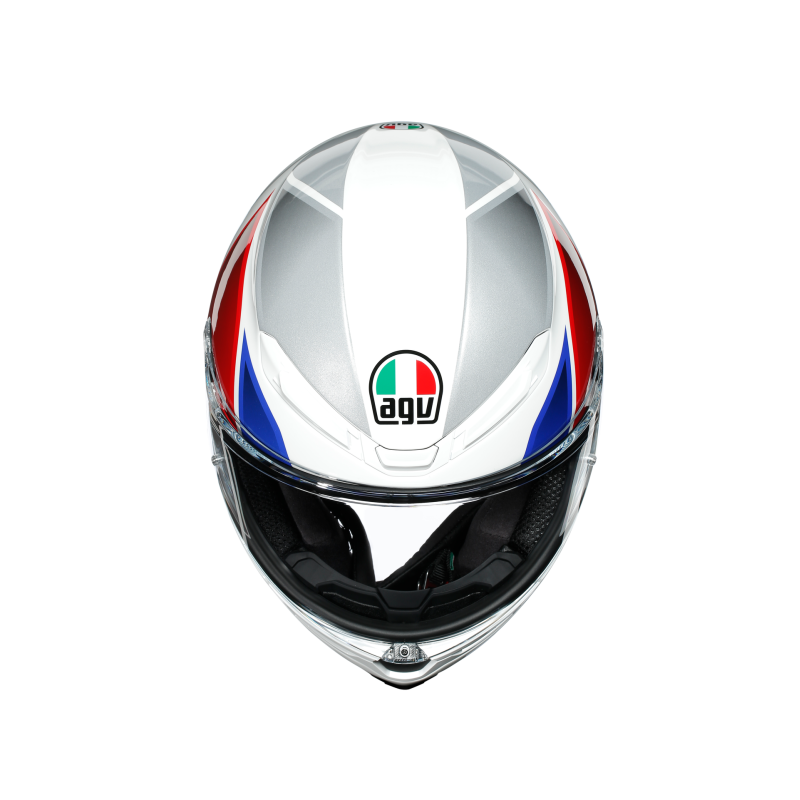 Kask motocyklowy AGV K6 Hyphen Biało/Czerwono/Niebieski