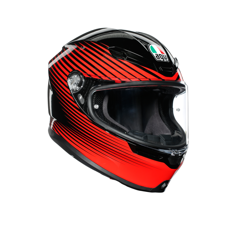 Kask motocyklowy AGV K6 Rush Czerwony