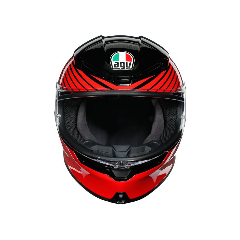 Kask motocyklowy AGV K6 Rush Czerwony