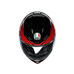 Kask motocyklowy AGV K6 Rush Czerwony