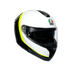 Kask Szczękowy AGV Sportmodular Ray Biały/Żółty-Fluo