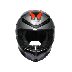 Kask Motocyklowy AGV K6 S Karve Czarno/Szaro/Czerwony Mat