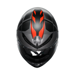Kask Motocyklowy AGV K6 S Karve Czarno/Szaro/Czerwony Mat