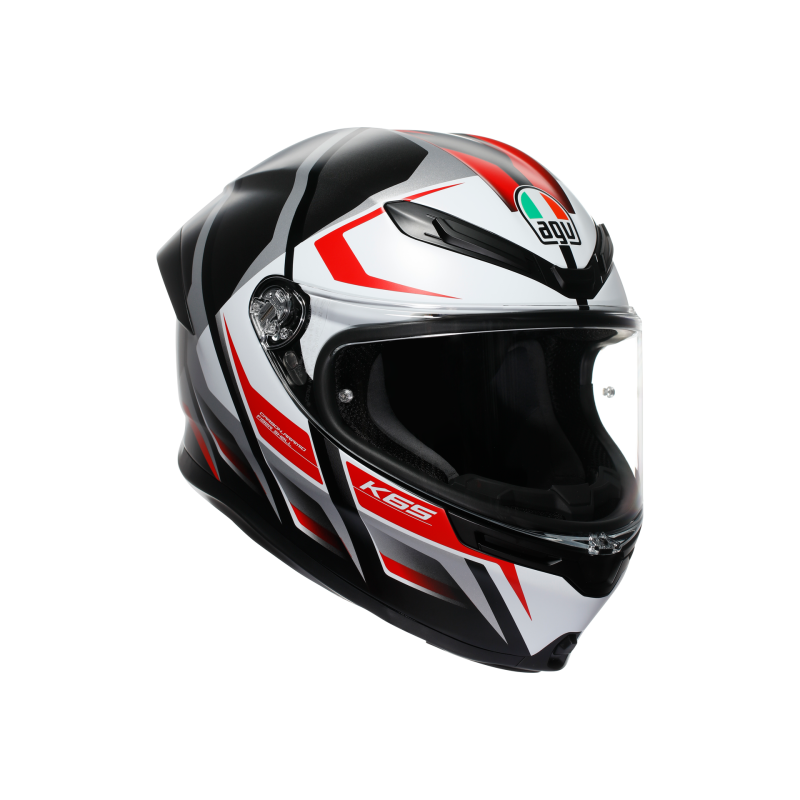 Kask Motocyklowy AGV K6 S Karve Czarno/Biało/Czerwony Mat