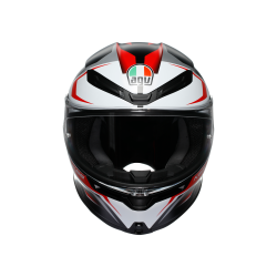 Kask Motocyklowy AGV K6 S Karve Czarno/Biało/Czerwony Mat