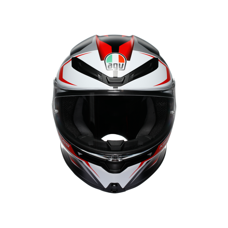 Kask Motocyklowy AGV K6 S Karve Czarno/Biało/Czerwony Mat