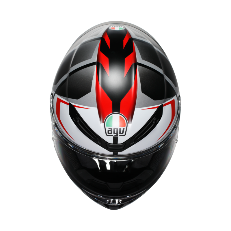 Kask Motocyklowy AGV K6 S Karve Czarno/Biało/Czerwony Mat