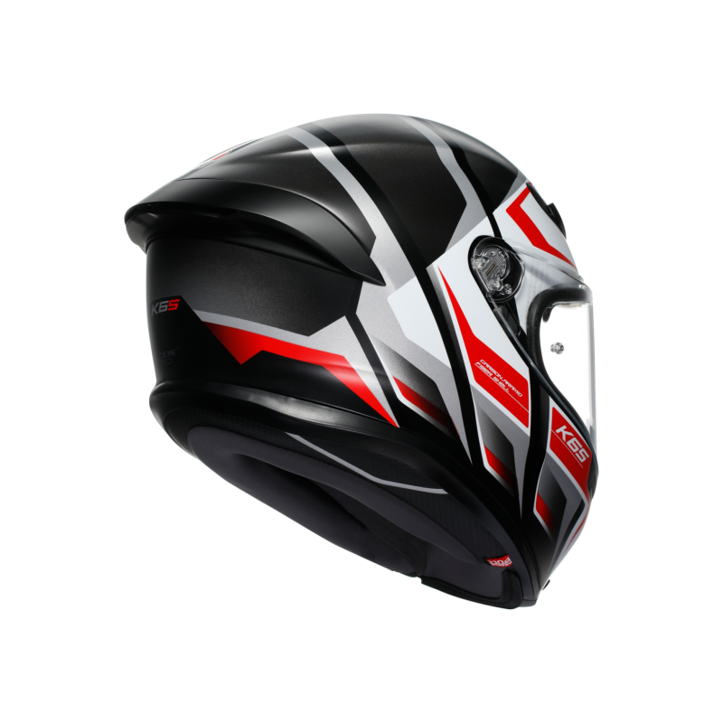 Kask Motocyklowy AGV K6 S Karve Czarno/Biało/Czerwony Mat