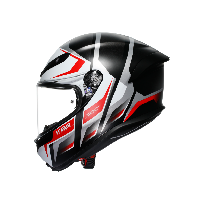 Kask Motocyklowy AGV K6 S Karve Czarno/Biało/Czerwony Mat