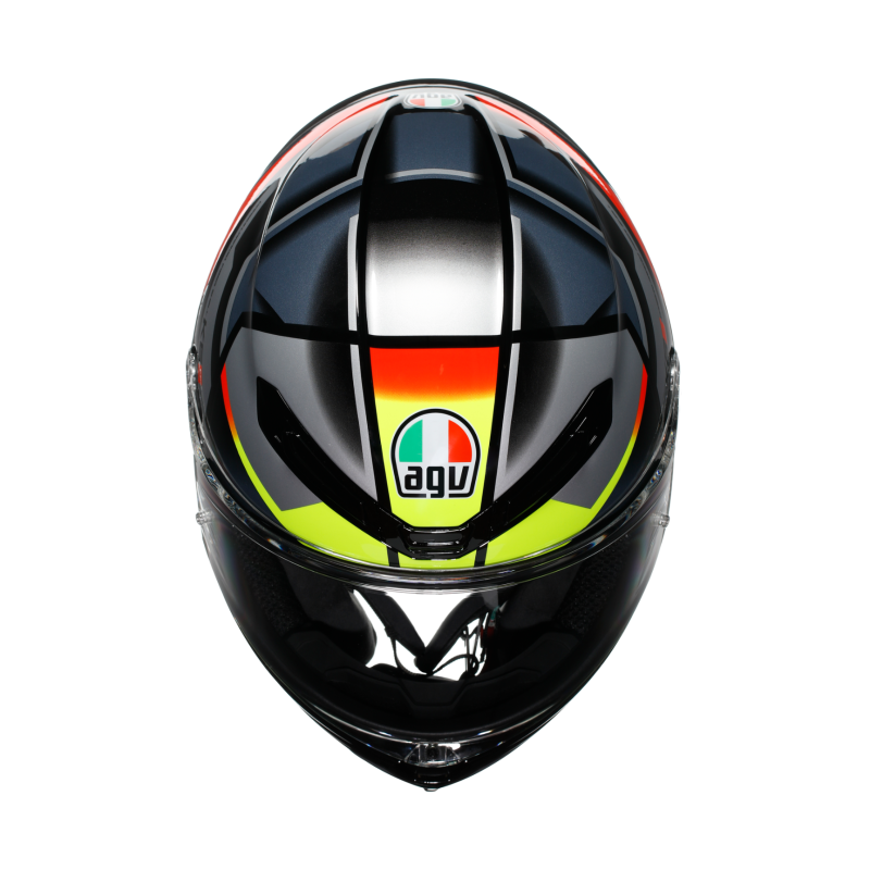 Kask Motocyklowy AGV K6 S Erazer Czarno/Czerwony/Żółty-Fluo