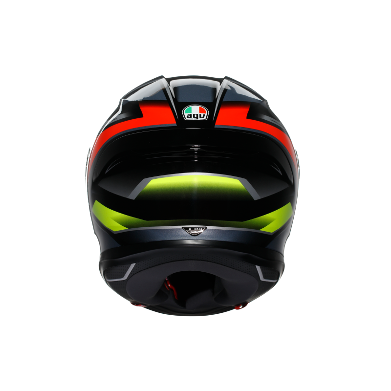 Kask Motocyklowy AGV K6 S Erazer Czarno/Czerwony/Żółty-Fluo