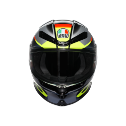 Kask Motocyklowy AGV K6 S Erazer Czarno/Czerwony/Żółty-Fluo
