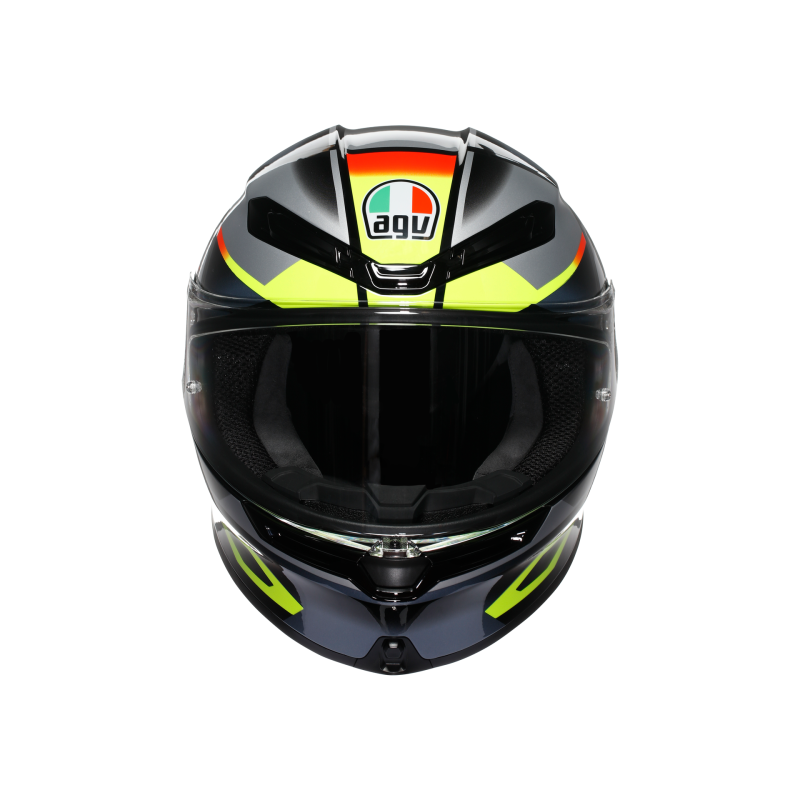 Kask Motocyklowy AGV K6 S Erazer Czarno/Czerwony/Żółty-Fluo
