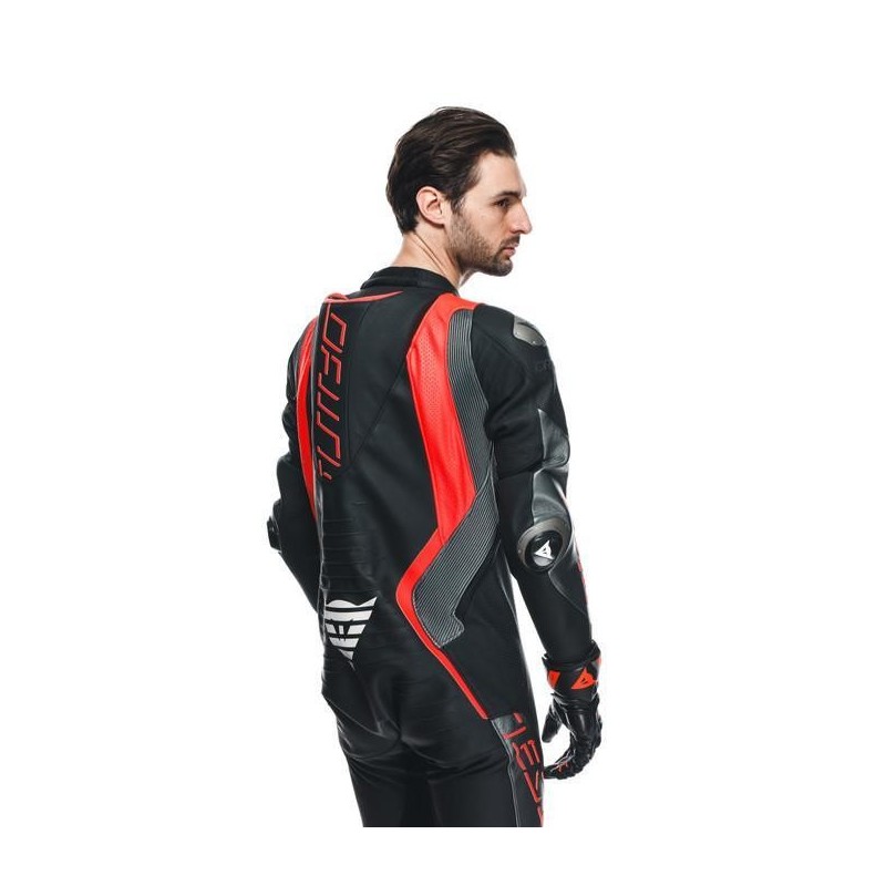 Kombinezon Motocyklowy Dainese Audax D-Zip 1PC Czarno/Czerwony