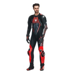 Kombinezon Motocyklowy Dainese Audax D-Zip 1PC Czarno/Czerwony