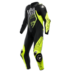 Kombinezon Motocyklowy Dainese Audax D-Zip 1PC Czarno/Żółty-Fluo