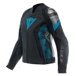 Kurtka Motocyklowa Skórzana Dainese Avro 5 WMN Czarno/Niebieska