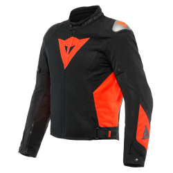 Motocyklowa kurtka tekstylna Dainese Energyca Air Tex Czarno/Czerwona-Fluo