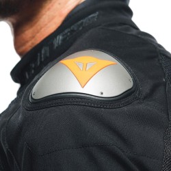 Motocyklowa kurtka tekstylna Dainese Energyca Air Tex Czarno/Czerwona-Fluo