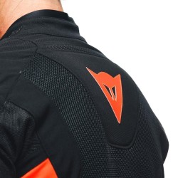 Motocyklowa kurtka tekstylna Dainese Energyca Air Tex Czarno/Czerwona-Fluo