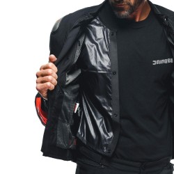 Motocyklowa kurtka tekstylna Dainese Energyca Air Tex Czarno/Czerwona-Fluo